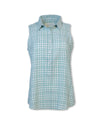 Women's Sleeveless Gingham Shirt