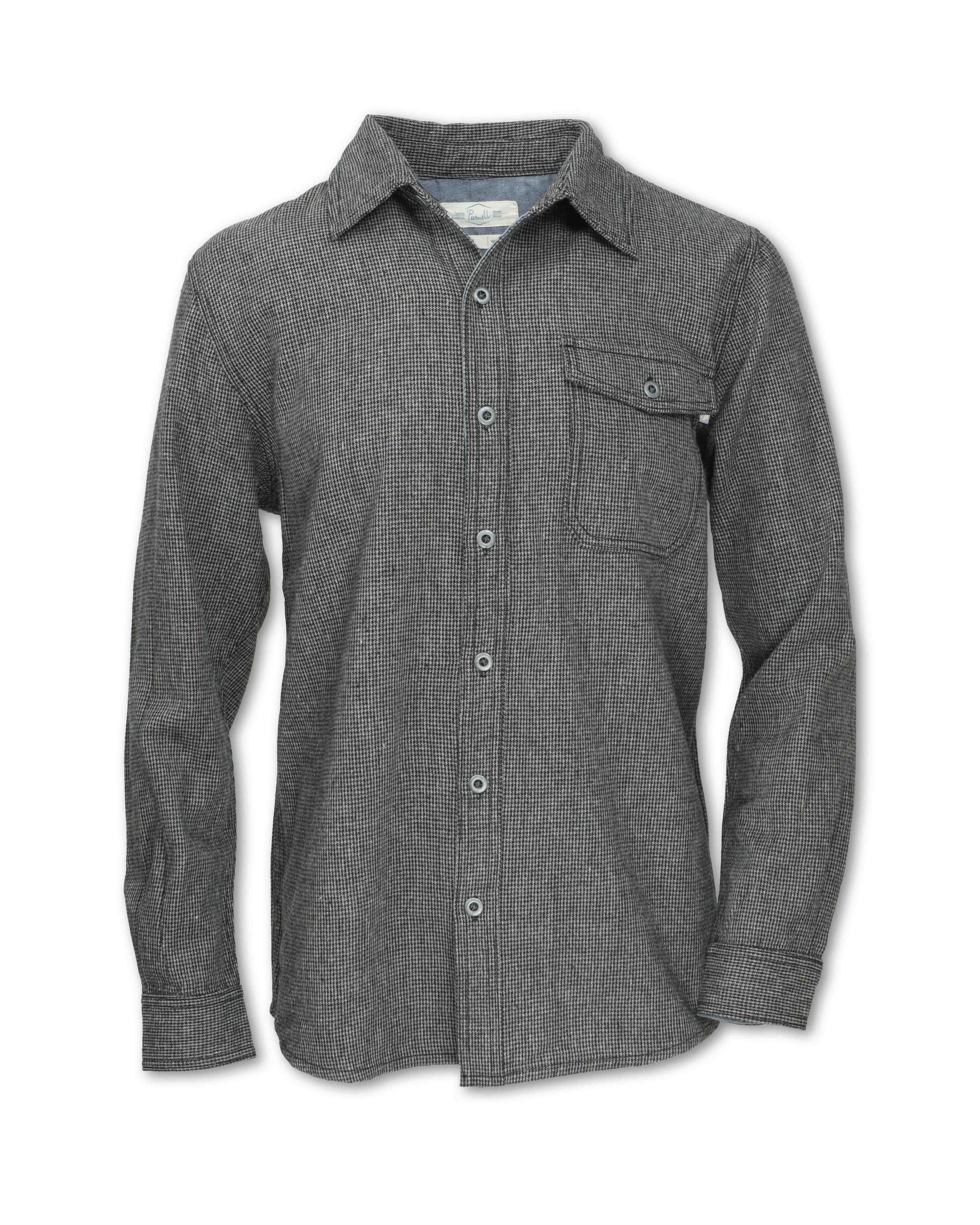 Tweed WOOL Blend Workshirt GREY / L Tweed WOOL Blend Workshirt GREY / L
