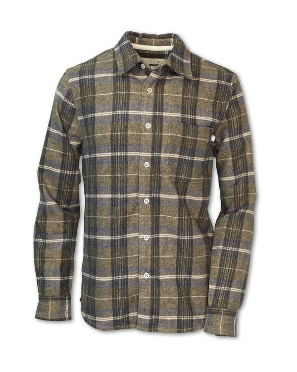 Heavyweight Wool Blend Plaid Flannel