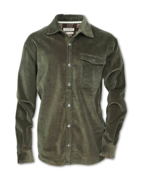 Stretch Corduroy Shirt Jacket