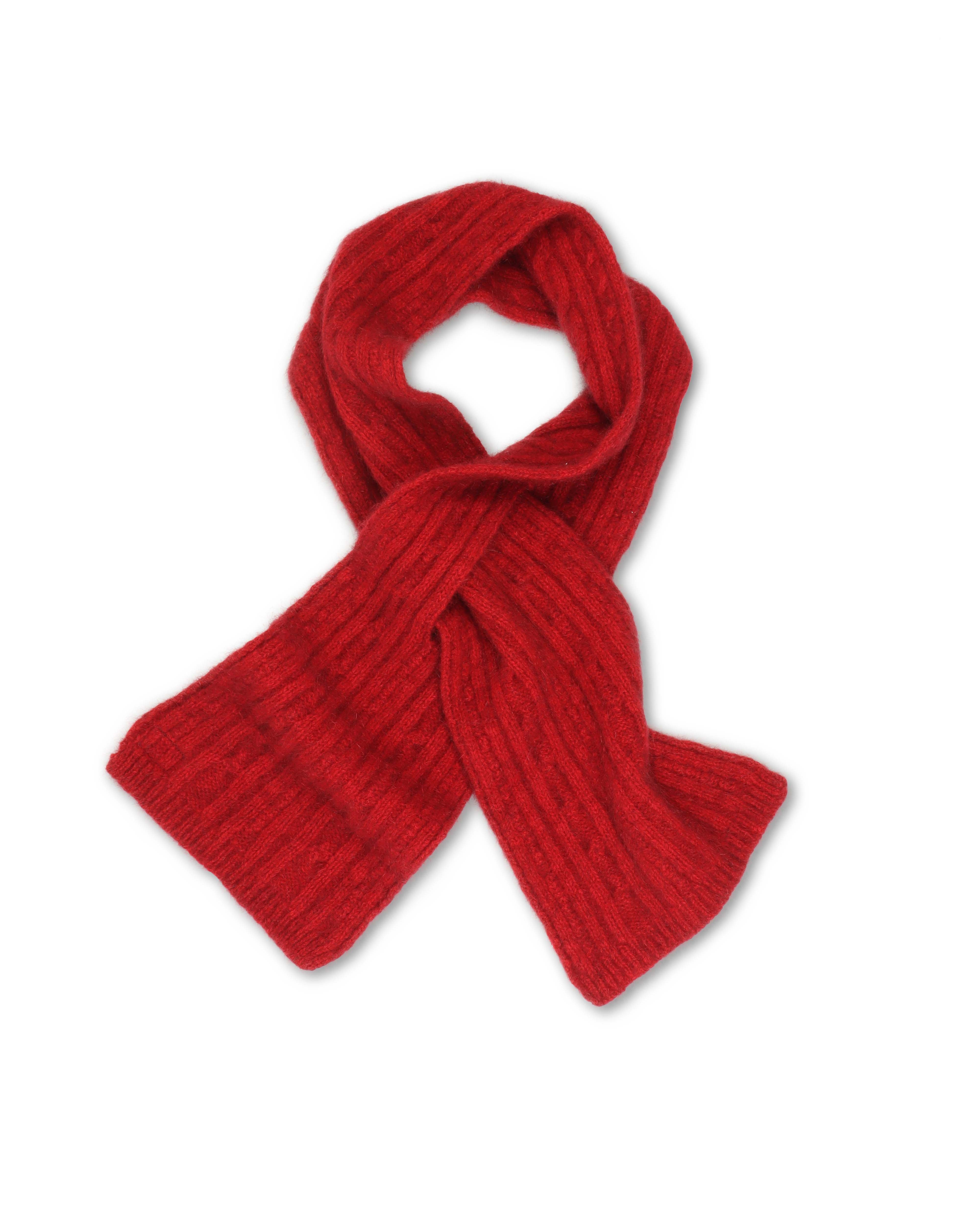 Possum & Merino Cable Knit Keyhole Scarf | Sustainable Luxury