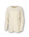 Merino Wool Blend Cable Knit Sweater