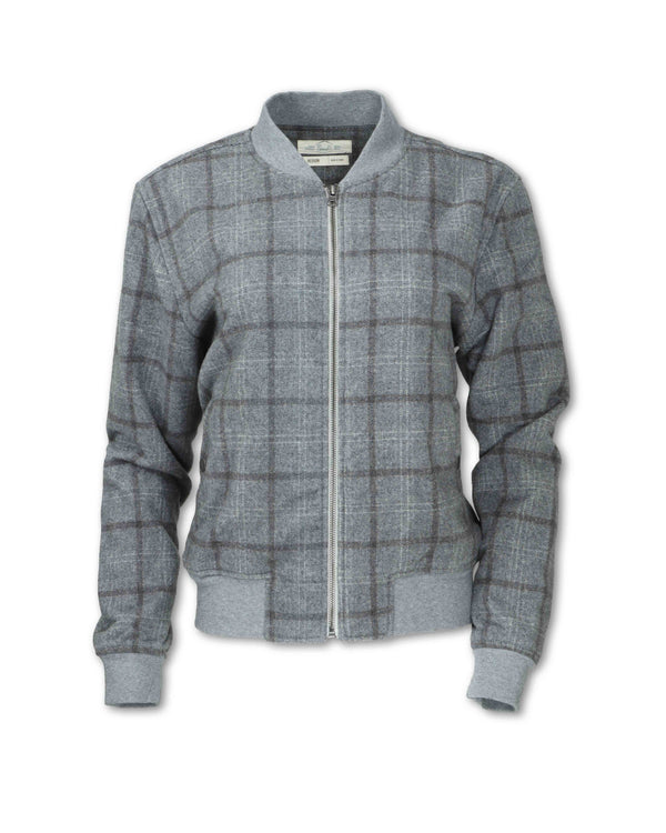 Wool Blend Bomber Jacket