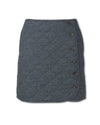 Quilted Button Skirt