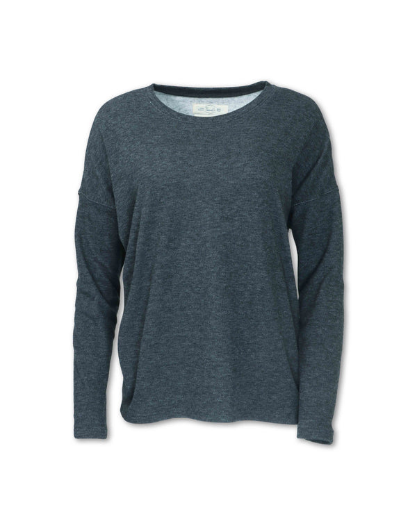 Side Button Crew Sweatshirt