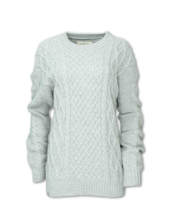 Merino Wool Blend Cable Knit Sweater