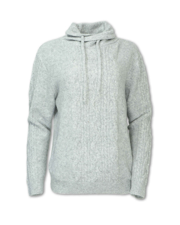 Wool Blend Cowlneck Sweater