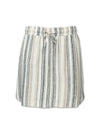 Flax Blend Striped Skort