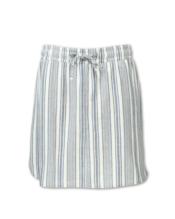 Flax Blend Striped Skort