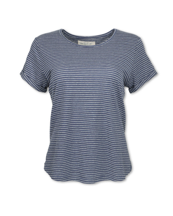 Striped Hemp Blend Tee