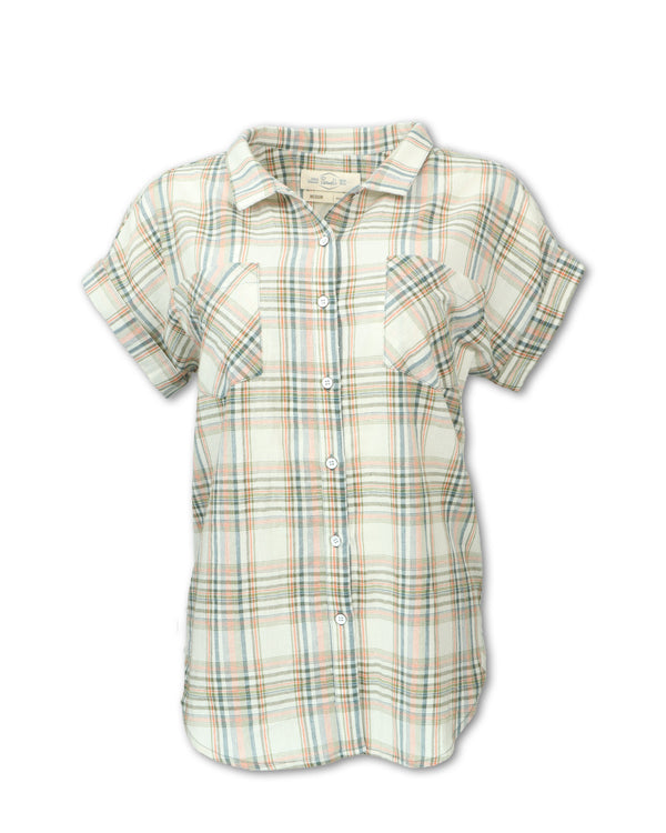 Drop Shoulder Plaid Shirt