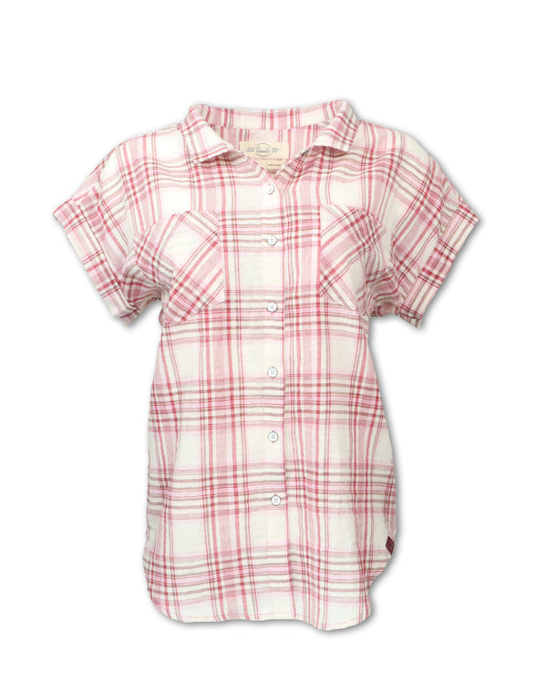 Drop Shoulder Plaid Shirt