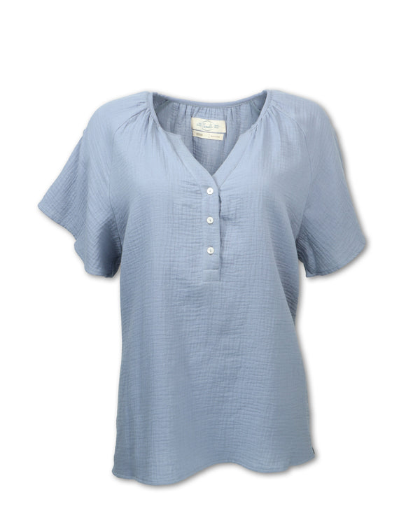 Gauze Raglan Sleeve Shirt