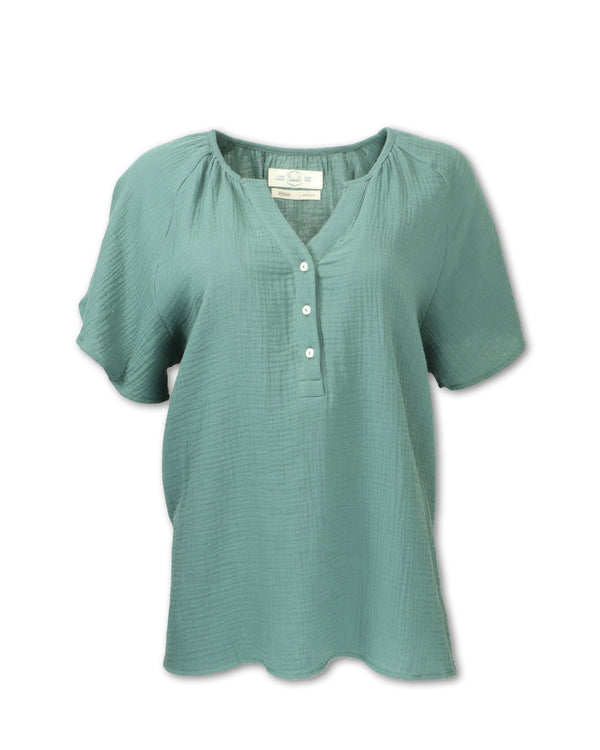 Gauze Raglan Sleeve Shirt