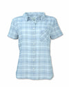 Women's Short Sleeved Madras Plaid Shirt