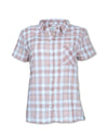 Women's Short Sleeved Madras Plaid Shirt