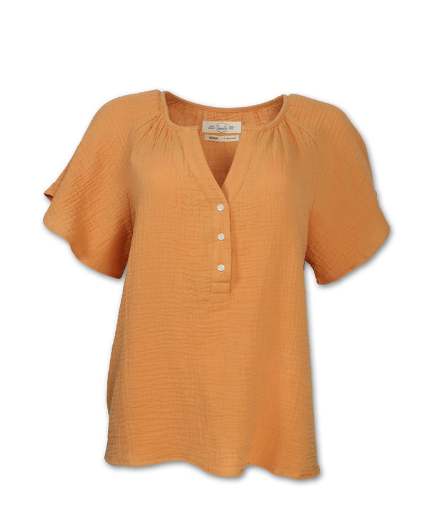 Women's Gauze Raglan Sleeve Top