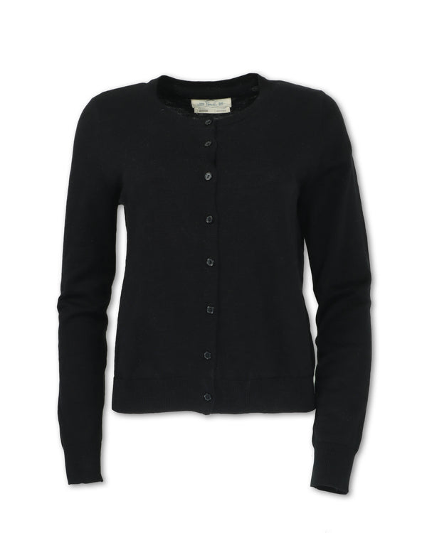 Women's Crew Neck Button Cardigan