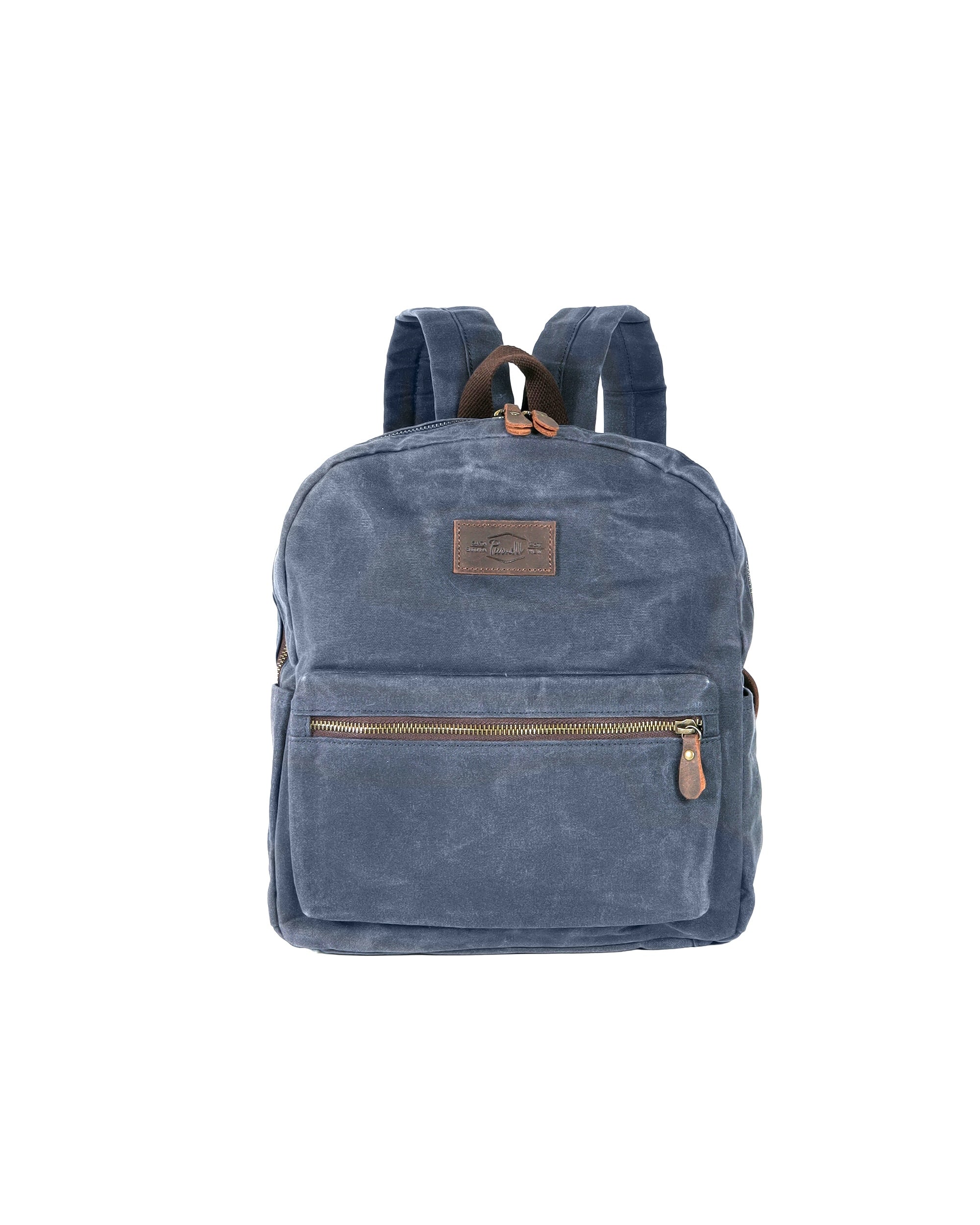 durable mini backpack canvas daypack Waxed Canvas Small Laptop Backpack
