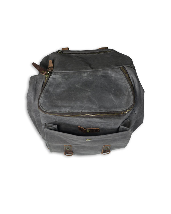Waxed Canvas Large Travel Backpack