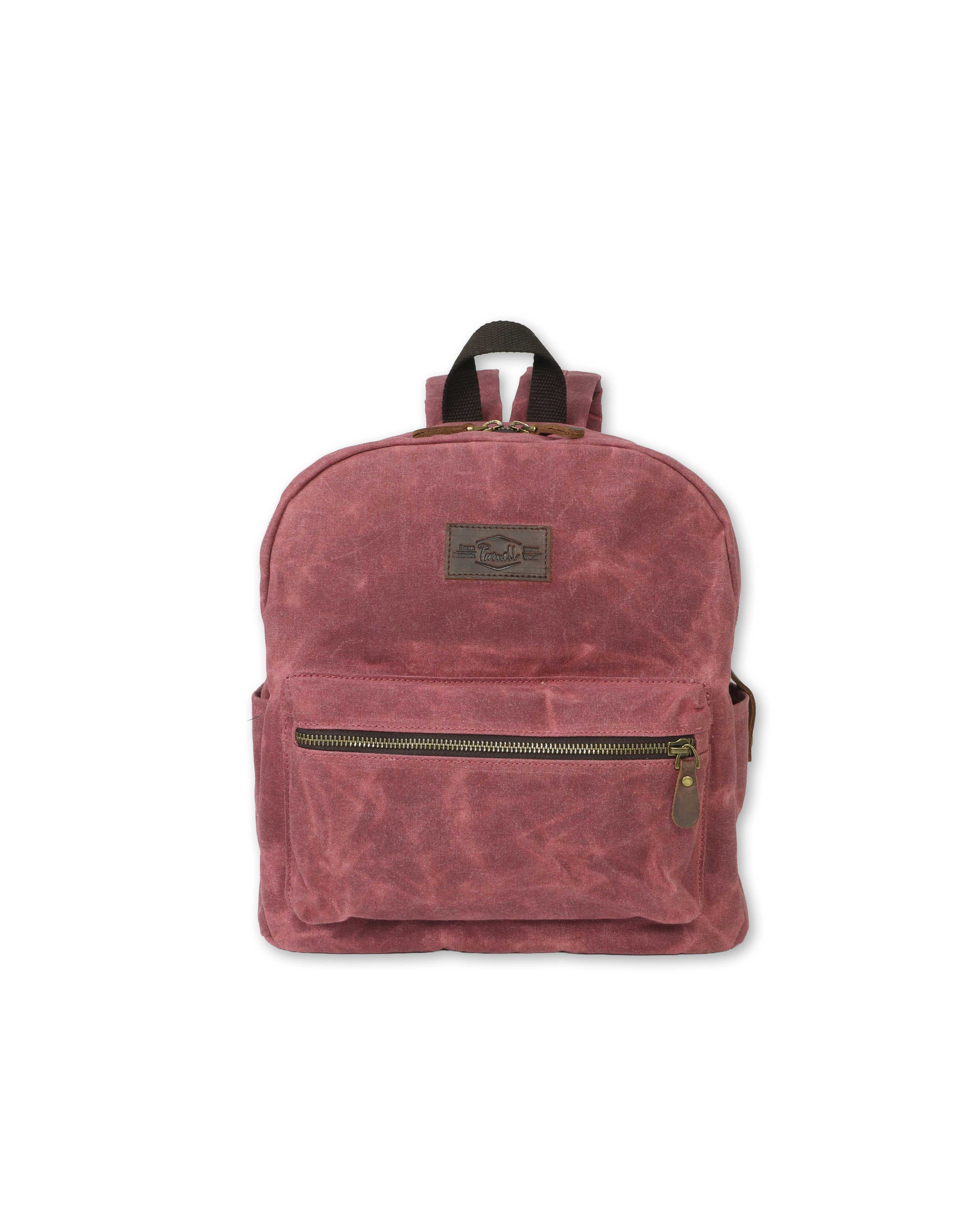 Small Waxed Canvas Backpack, Fits 13