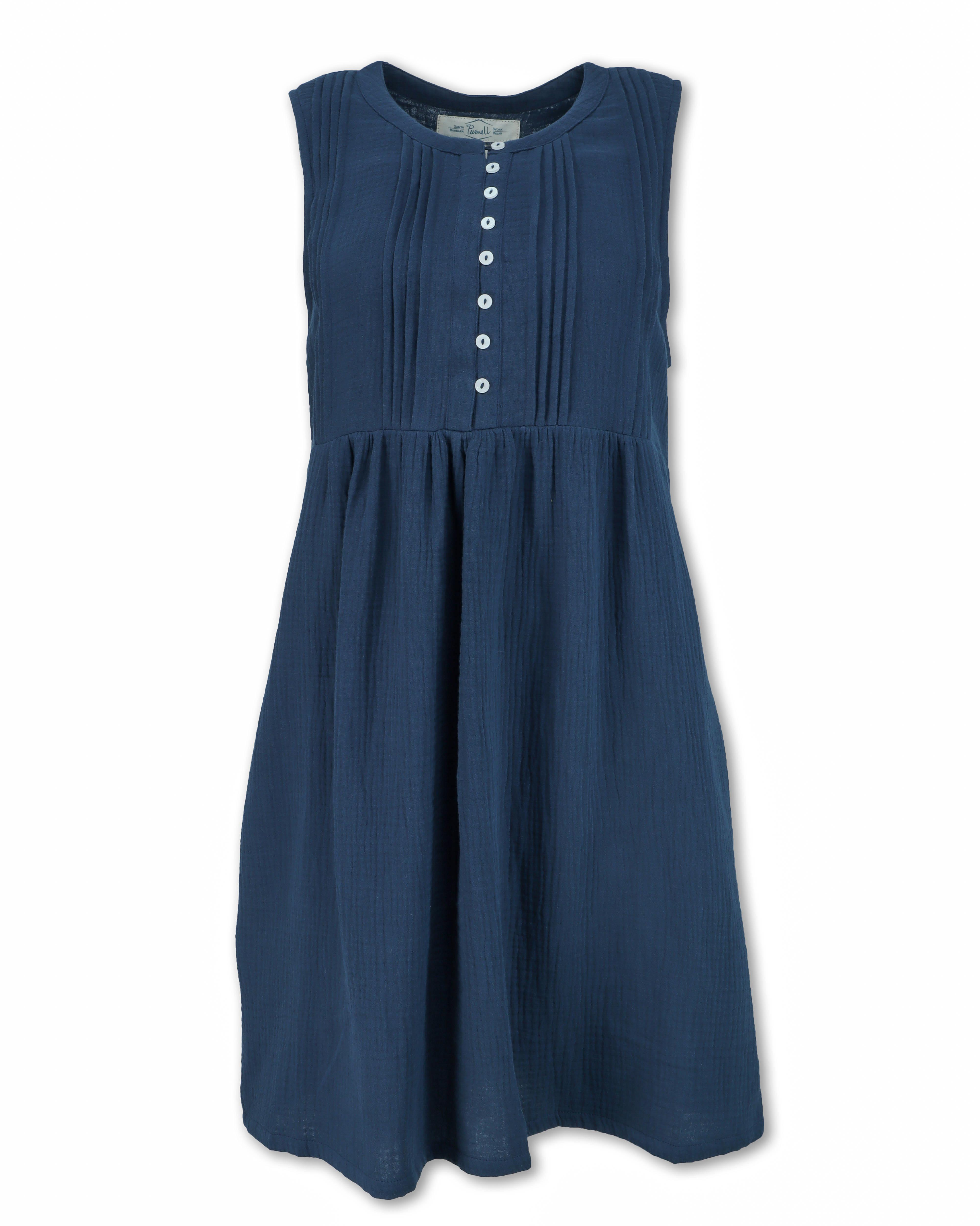 drop waist gauze dress Captiva Drop-waist Cotton Gauze Dress FINAL SALE (No Returns) main image 1