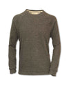 HEATHERED CREW NECK PULLOVER
