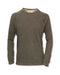 HEATHERED CREW NECK PULLOVER