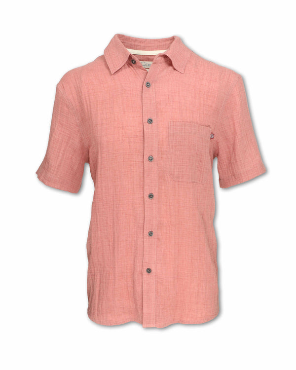 Men's Short Sleeve Crosshatch Shirt