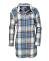 BLUE PLAID SHIRT JACKET