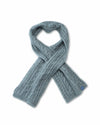 NZ BRUSHTAIL POSSUM CABLE KNIT KEYHOLE SCARF