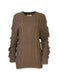 MERINO WOOL BLEND CABLE KNIT SWEATER