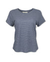 STRIPED HEMP BLEND TEE