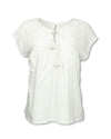 EYELET KNIT TEE