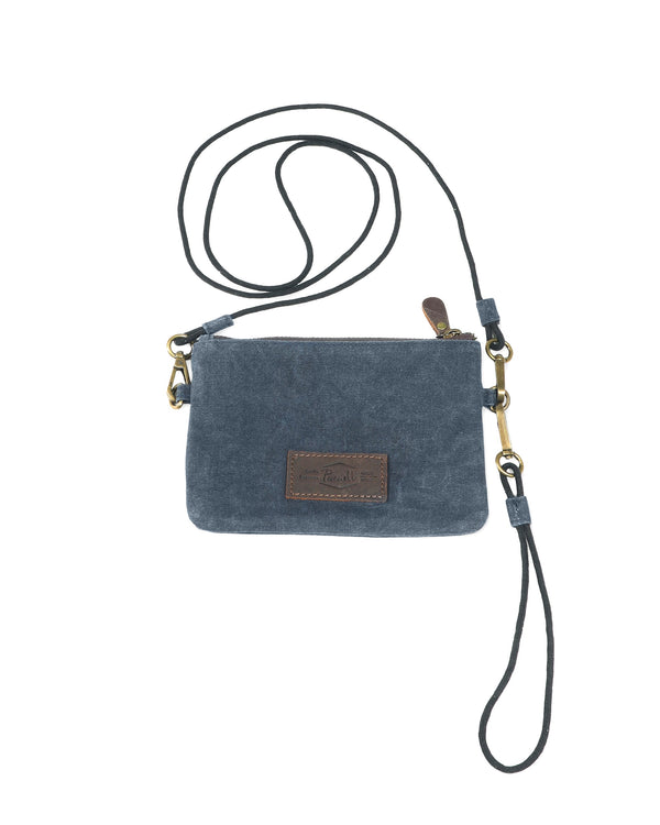 Waxed Canvas Crossbody/Wristlet