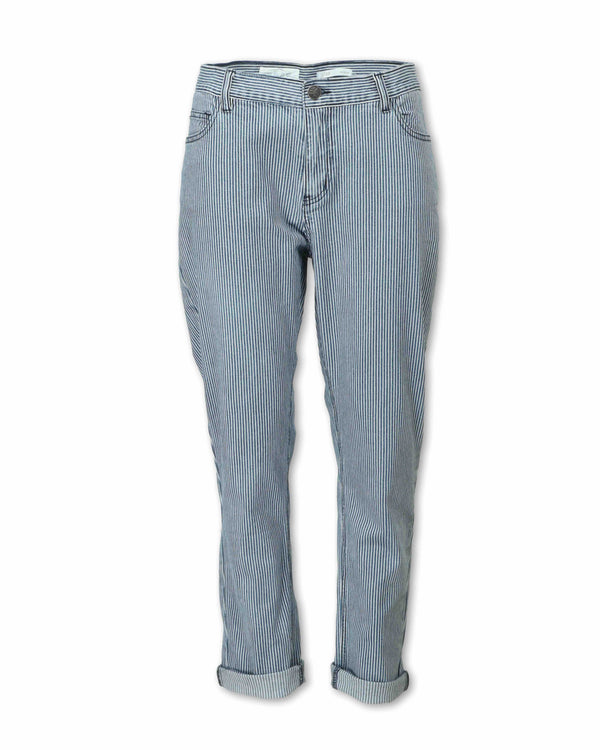 Women's Vintage Stripe Boyfriend Jean