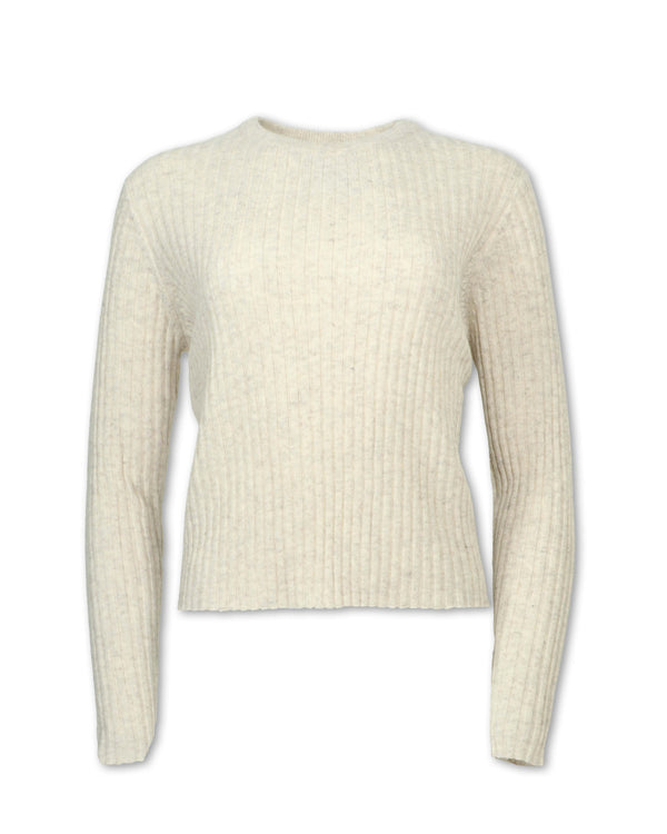 Women's Ribbed Wool Blend Sweater