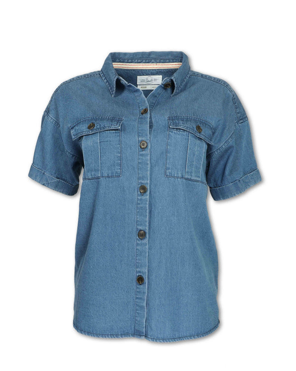 Women's Denim Safari Shirt