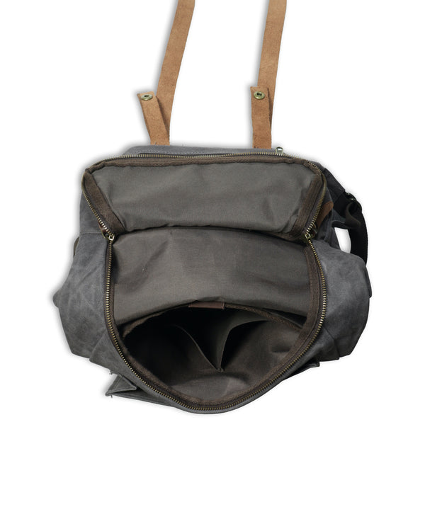 Waxed Canvas Large Travel Backpack