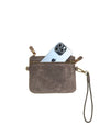 Waxed Canvas Crossbody/Wristlet