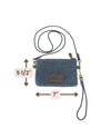 Waxed Canvas Crossbody/Wristlet