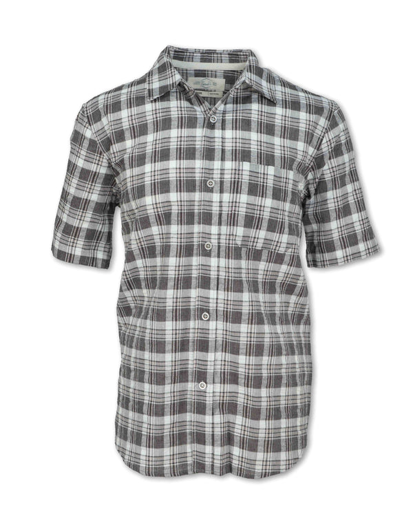 SEERSUCKER PLAID SHIRT