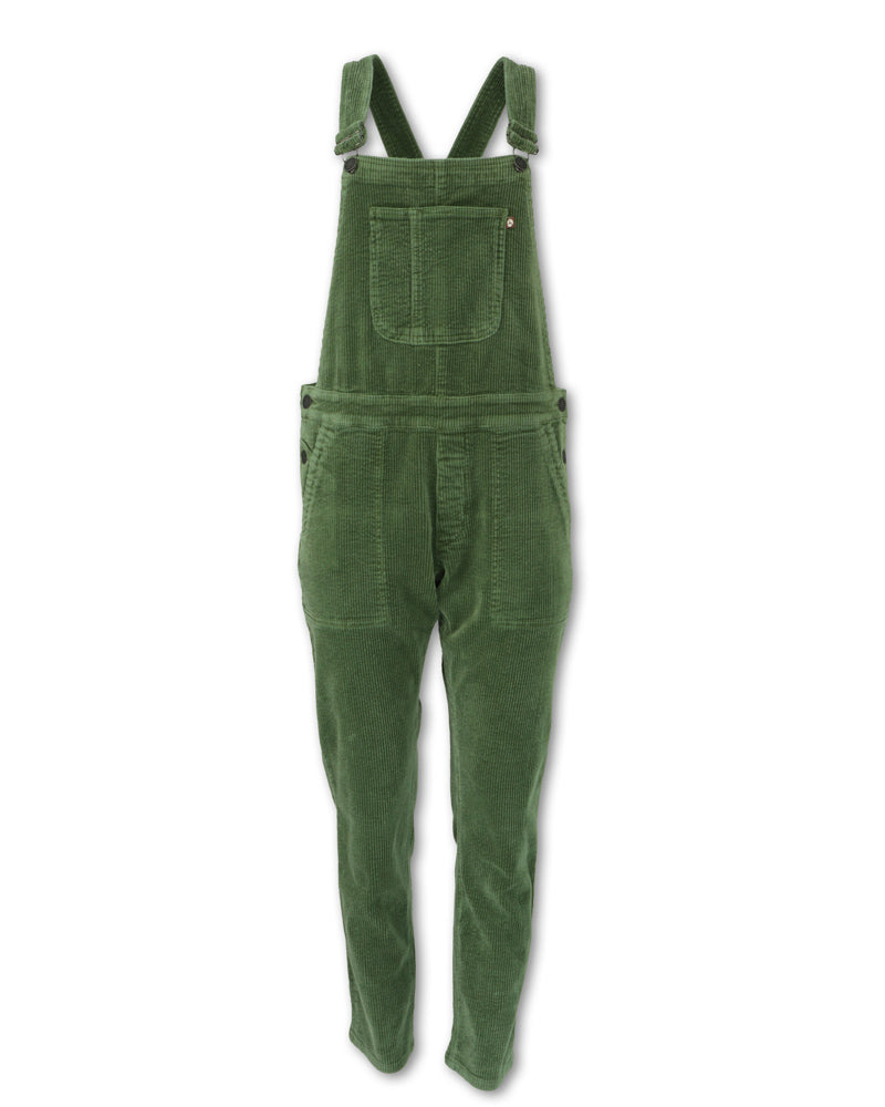 Corduroy overalls green on sale