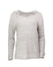 HEATHERED LINEN BLEND KNIT PULLOVER