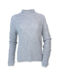 Wool Blend Mock Turtleneck Tunic Sweater