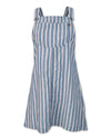 STRIPED OVERALL DRESS