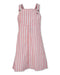 STRIPED OVERALL DRESS